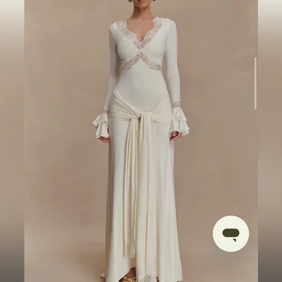 Meshki Electra Slinky Lace Maxi Dress - Picture 3 of 3